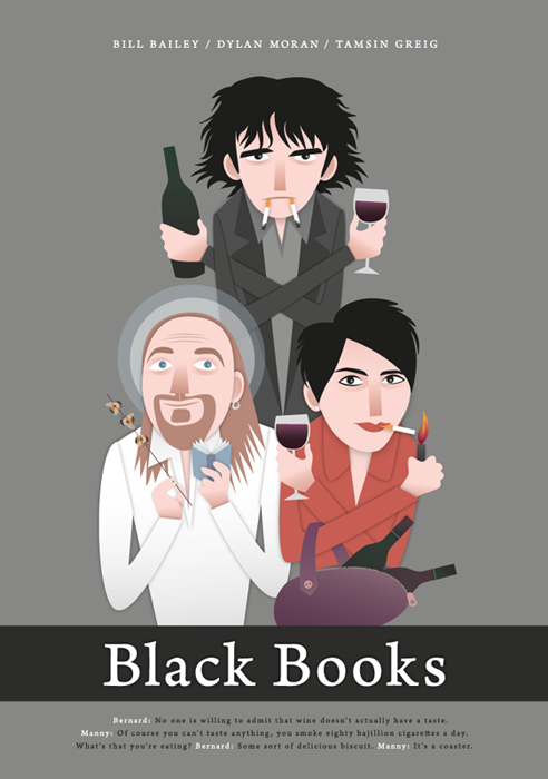 Black Books / Software: Adobe Illustrator